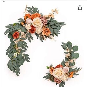 Lings moment artificial flower swag burnt orange